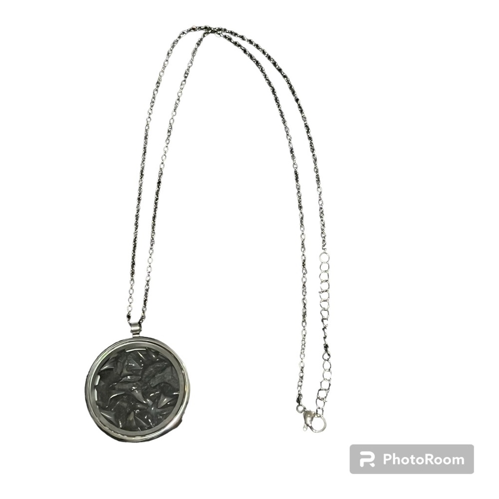 Sharks tooth locket necklace